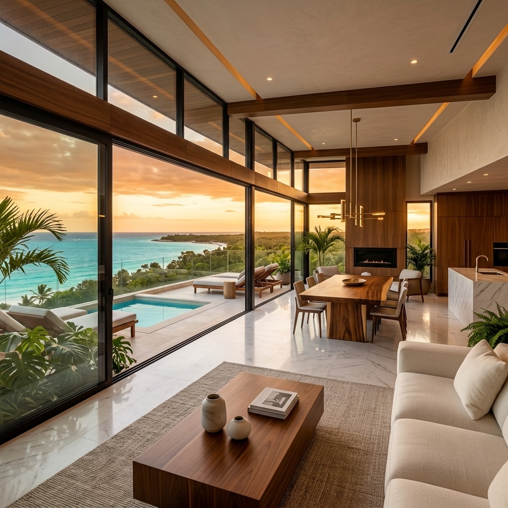 Penthouse de lujo en la Riviera Maya con vista al mar Caribe